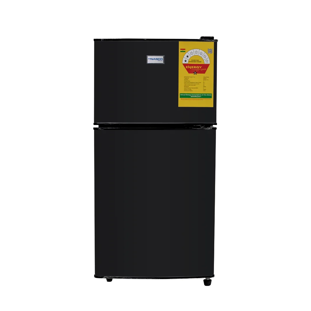 Nasco NASF2-12FL-B Refrigerators - Mirror - Top Freezer - 102 L